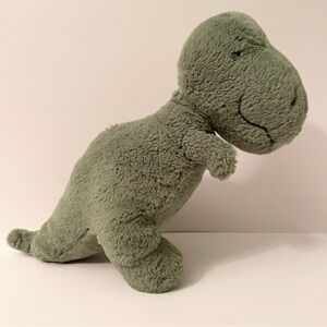 Jellycat London Fossilly T-Rex Dinosaur Green Plush Stuffed Animal Toy